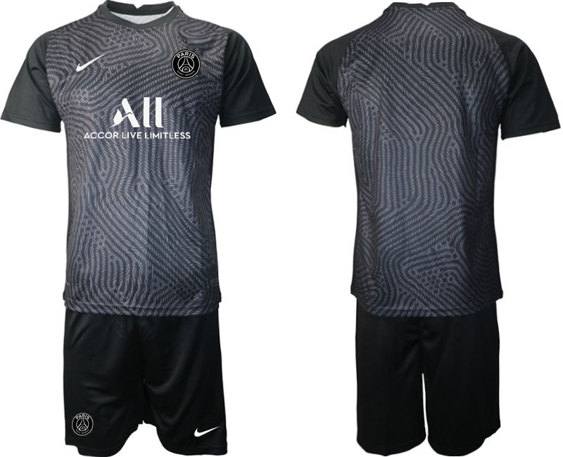 Men 2020-2021 club Paris St German black goalkeeper Soccer Jerseys->paris st german jersey->Soccer Club Jersey